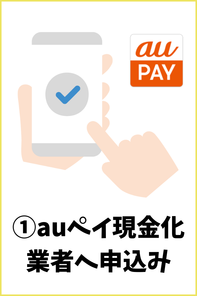 auペイ現金化業者へ申込み